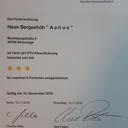 Haus Bergeshoeh Braunlage Exterior foto